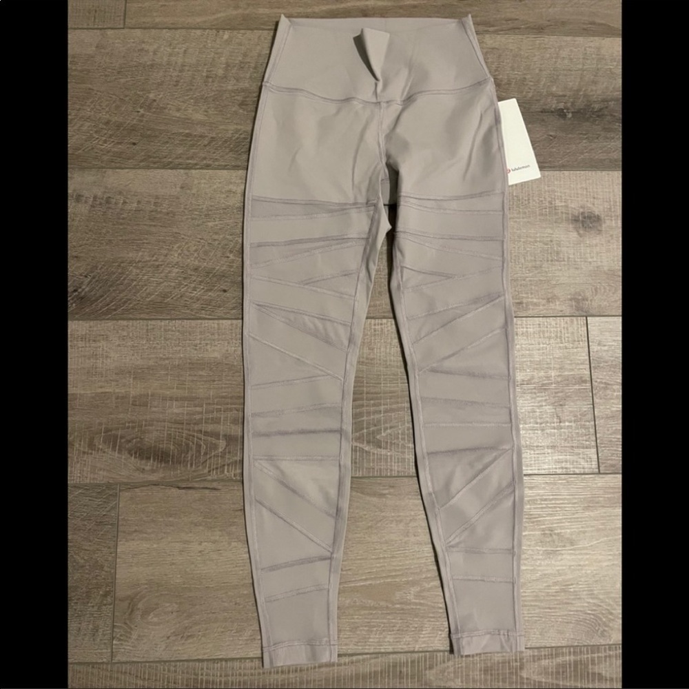 Lululemon Wunder Under Pant (High-Rise) *Tech Mesh 28" in Dark Chrome